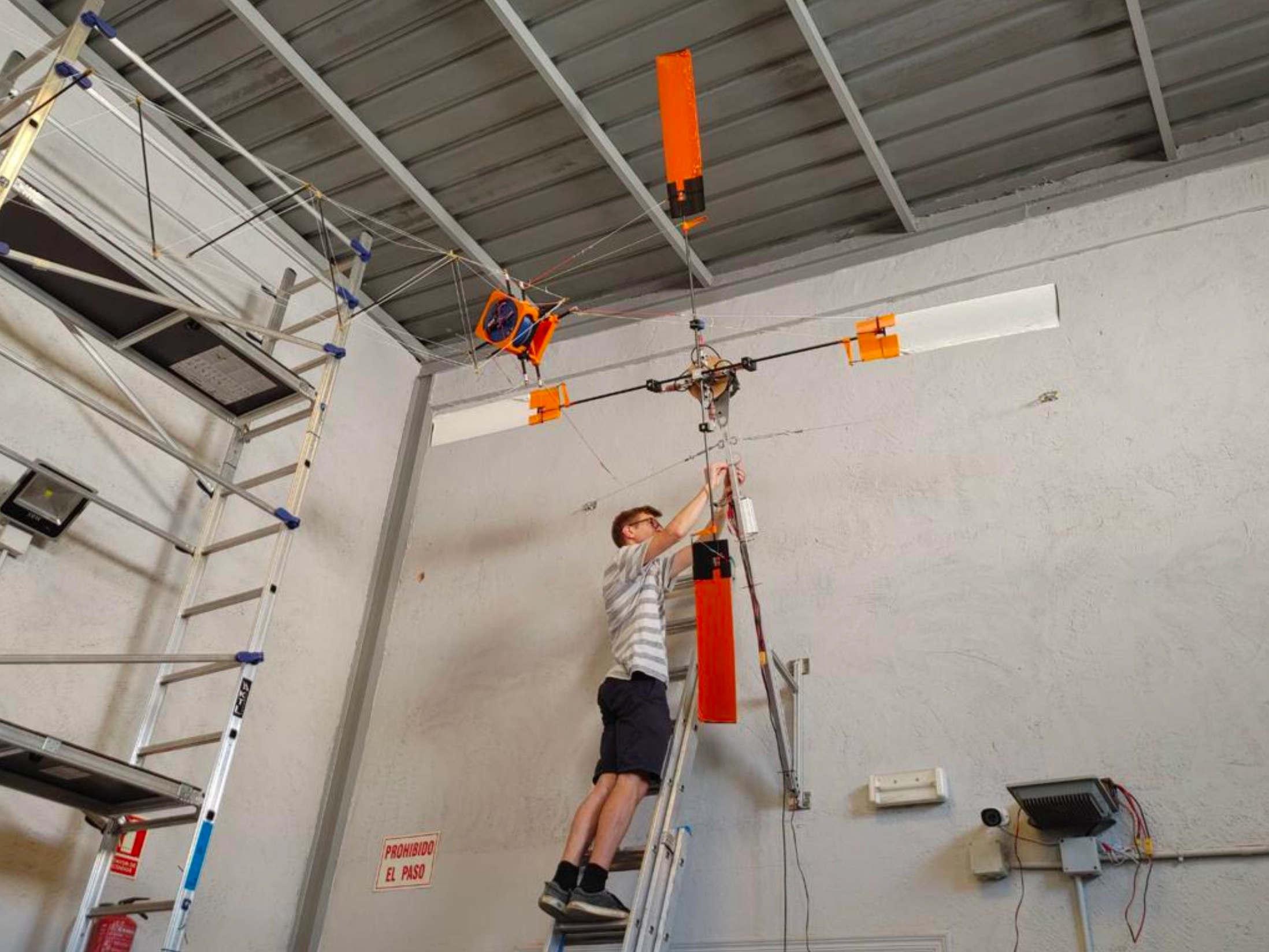 Daniel Unterweger working on a prototype